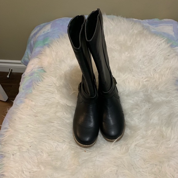 Girls faux leather boots - Picture 2 of 2